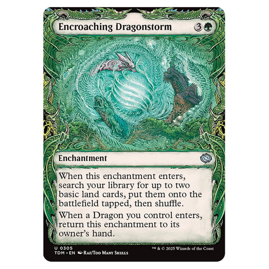 Encroaching Dragonstorm 0305 card from the Magic The Gathering set Tarkir: Dragonstorm