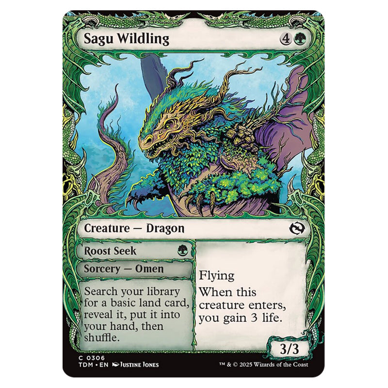 Magic The Gathering - Tarkir: Dragonstorm - Sagu Wildling // Roost See Magic The Gathering - Tarkir: Dragonstorm - Sagu Wildling // Roost See
