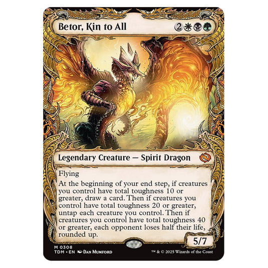 Betor, Kin to All 0308 card from the Magic The Gathering set Tarkir: Dragonstorm
