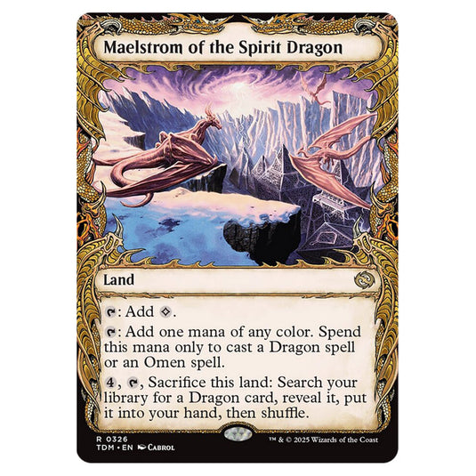 Maelstrom of the Spirit Dragon 0326 card from the Magic The Gathering set Tarkir: Dragonstorm