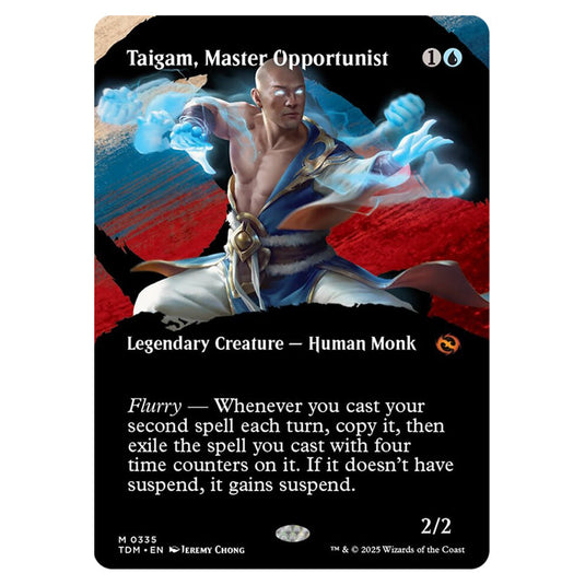 Taigam, Master Opportunist 0335 card from the Magic The Gathering set Tarkir: Dragonstorm