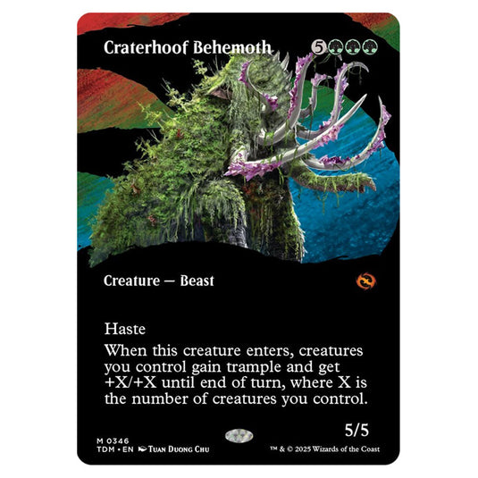 Craterhoof Behemoth 0346 card from the Magic The Gathering set Tarkir: Dragonstorm
