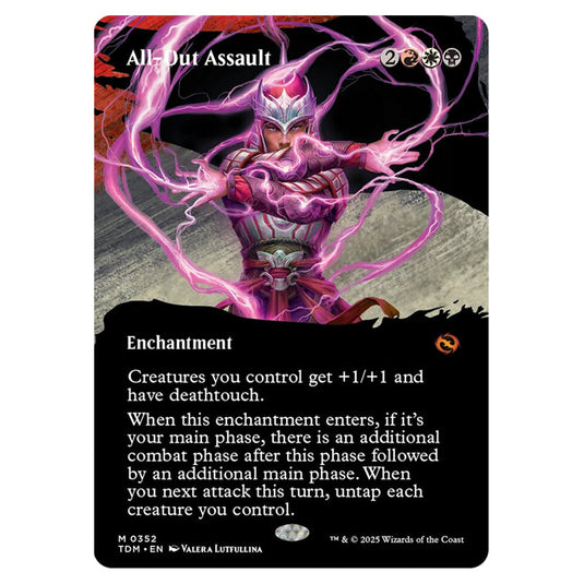 All-Out Assault 0352 card from the Magic The Gathering set Tarkir: Dragonstorm