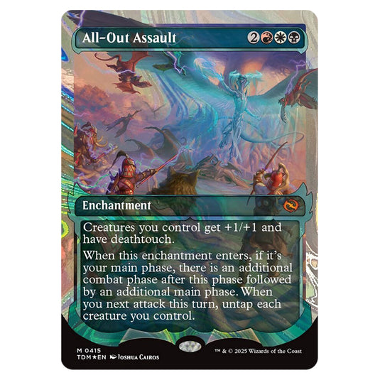 All-Out Assault 0415 card from the Magic The Gathering set Tarkir: Dragonstorm
