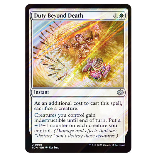 Duty Beyond Death 0010 card from the Magic The Gathering set Tarkir: Dragonstorm