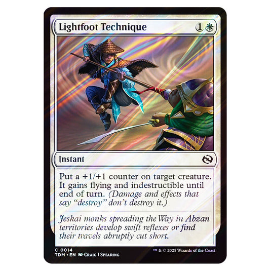Lightfoot Technique 0014 card from the Magic The Gathering set Tarkir: Dragonstorm