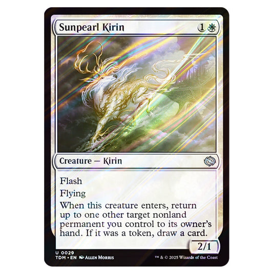 Sunpearl Kirin 0029 card from the Magic The Gathering set Tarkir: Dragonstorm