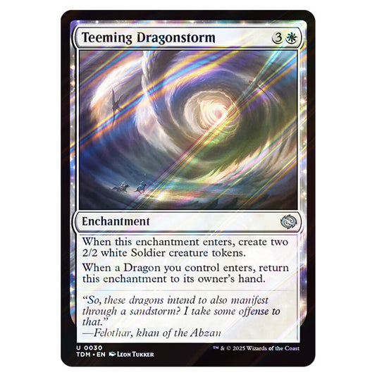Teeming Dragonstorm 0030 card from the Magic The Gathering set Tarkir: Dragonstorm