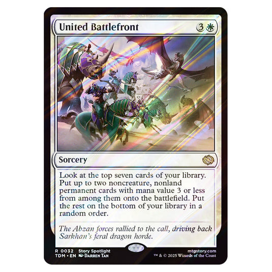 United Battlefront 0032 card from the Magic The Gathering set Tarkir: Dragonstorm