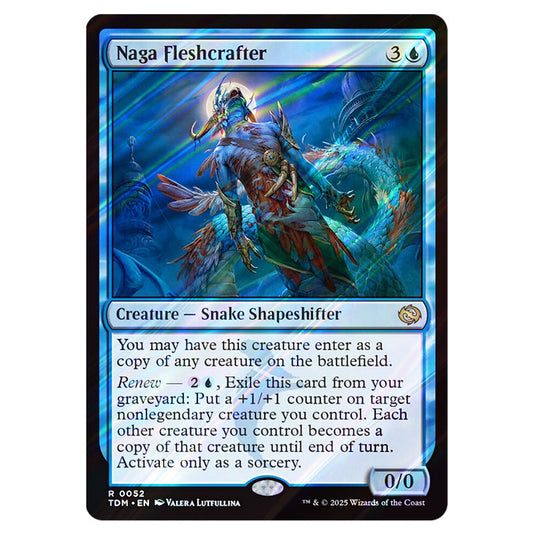 Naga Fleshcrafter 0052 card from the Magic The Gathering set Tarkir: Dragonstorm