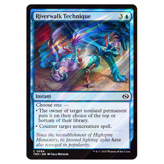 Riverwalk Technique 0054 card from the Magic The Gathering set Tarkir: Dragonstorm