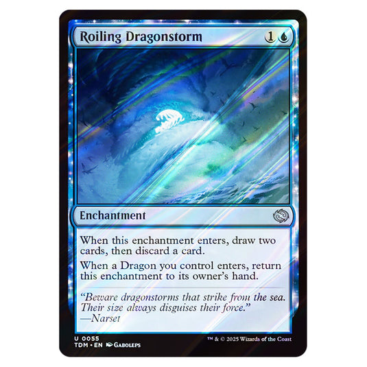Roiling Dragonstorm 0055 card from the Magic The Gathering set Tarkir: Dragonstorm