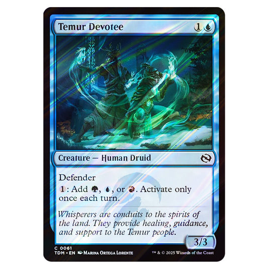 Temur Devotee 0061 card from the Magic The Gathering set Tarkir: Dragonstorm