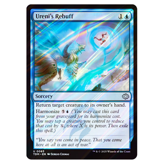 Ureni's Rebuff 0063 card from the Magic The Gathering set Tarkir: Dragonstorm