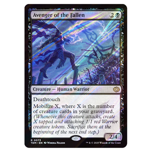 Avenger of the Fallen 0073 card from the Magic The Gathering set Tarkir: Dragonstorm