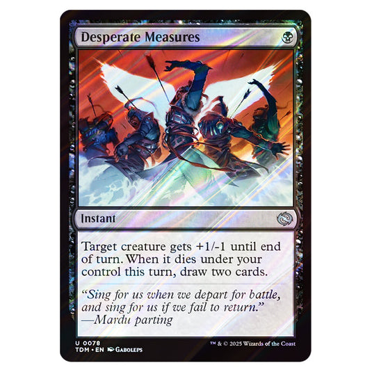 Desperate Measures 0078 card from the Magic The Gathering set Tarkir: Dragonstorm