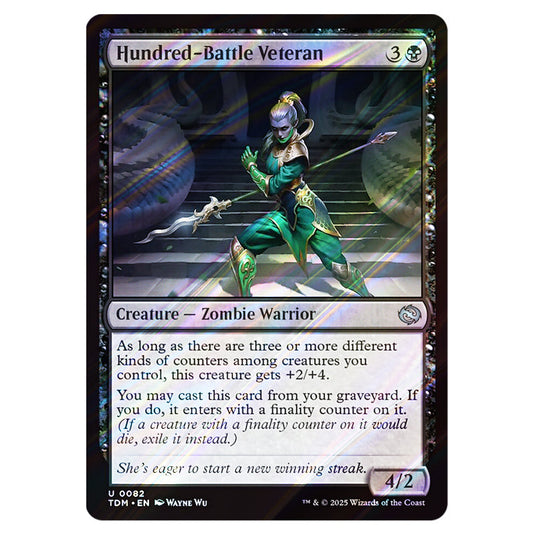 Hundred-Battle Veteran 0082 card from the Magic The Gathering set Tarkir: Dragonstorm