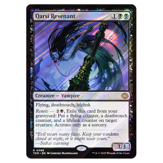 Qarsi Revenant 0086 card from the Magic The Gathering set Tarkir: Dragonstorm