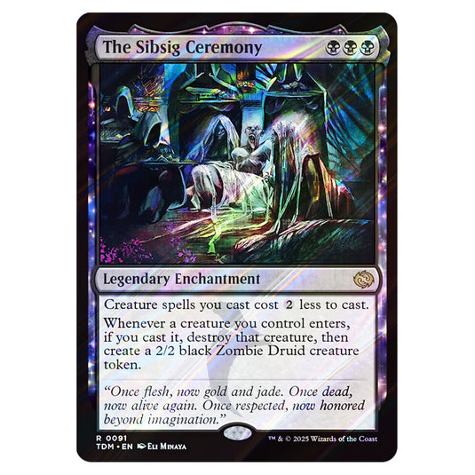 The Sibsig Ceremony 0091 card from the Magic The Gathering set Tarkir: Dragonstorm