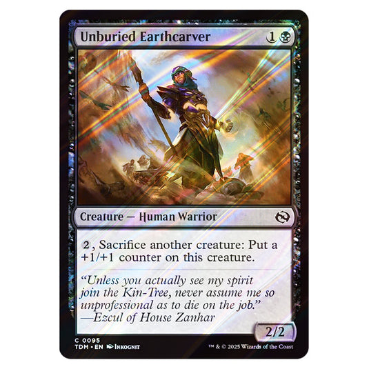 Unburied Earthcarver 0095 card from the Magic The Gathering set Tarkir: Dragonstorm