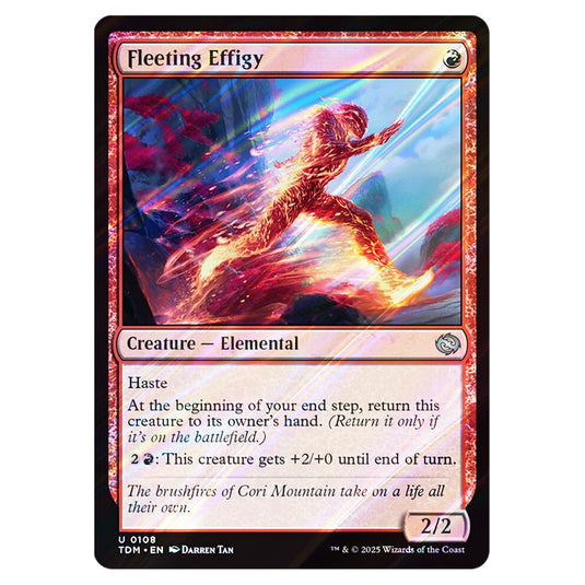 Fleeting Effigy 0108 card from the Magic The Gathering set Tarkir: Dragonstorm