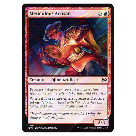 Meticulous Artisan 0112 card from the Magic The Gathering set Tarkir: Dragonstorm