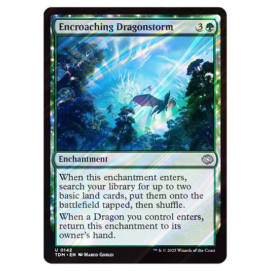 Encroaching Dragonstorm 0142 card from the Magic The Gathering set Tarkir: Dragonstorm