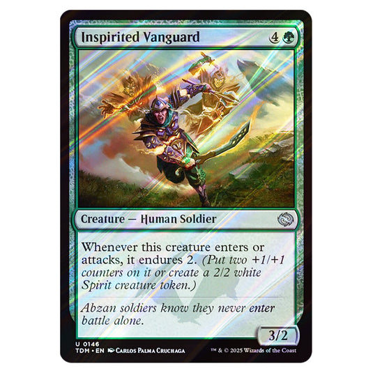 Inspirited Vanguard 0146 card from the Magic The Gathering set Tarkir: Dragonstorm