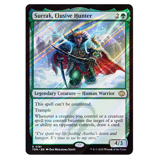 Surrak, Elusive Hunter 0161 card from the Magic The Gathering set Tarkir: Dragonstorm