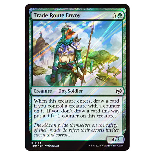Trade Route Envoy 0163 card from the Magic The Gathering set Tarkir: Dragonstorm