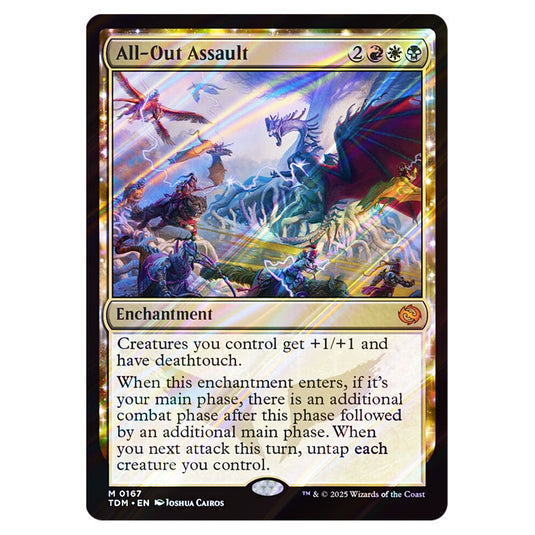 All-Out Assault 0167 card from the Magic The Gathering set Tarkir: Dragonstorm