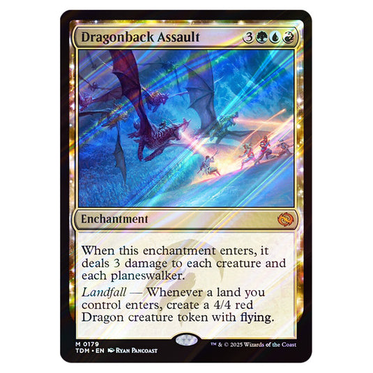 Dragonback Assault 0179 card from the Magic The Gathering set Tarkir: Dragonstorm