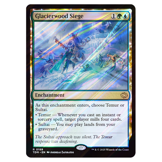 Glacierwood Siege 0189 card from the Magic The Gathering set Tarkir: Dragonstorm