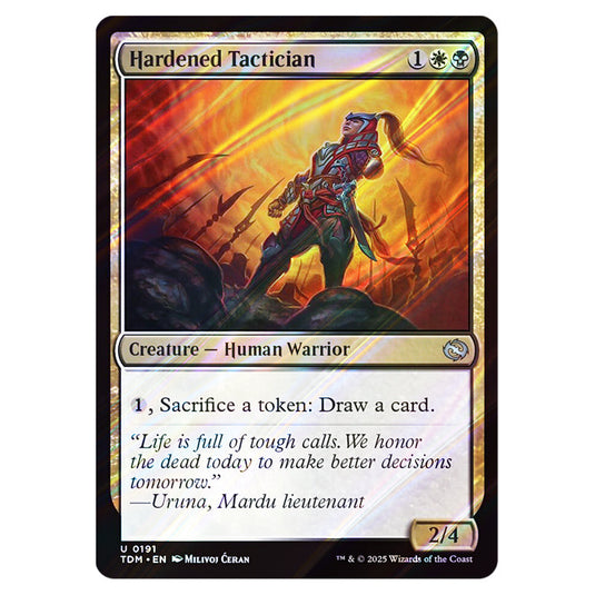 Hardened Tactician 0191 card from the Magic The Gathering set Tarkir: Dragonstorm