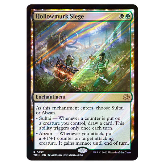 Hollowmurk Siege 0192 card from the Magic The Gathering set Tarkir: Dragonstorm