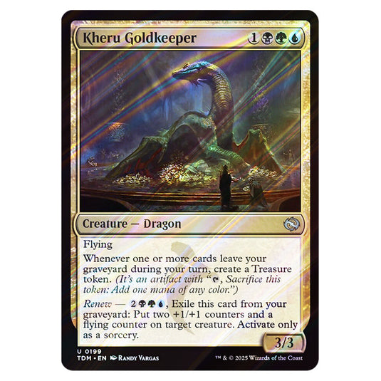 Kheru Goldkeeper 0199 card from the Magic The Gathering set Tarkir: Dragonstorm