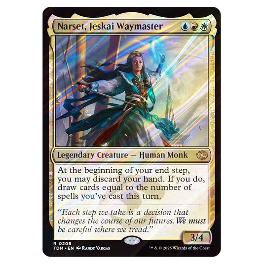 Narset, Jeskai Waymaster 0209 card from the Magic The Gathering set Tarkir: Dragonstorm
