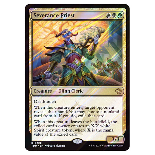 Severance Priest 0222 card from the Magic The Gathering set Tarkir: Dragonstorm