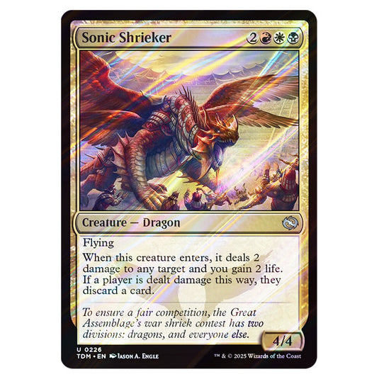 Sonic Shrieker 0226 card from the Magic The Gathering set Tarkir: Dragonstorm
