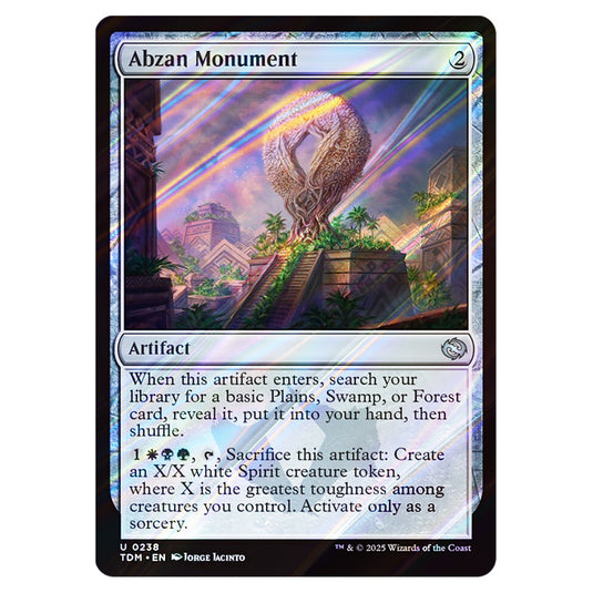 Abzan Monument 0238 card from the Magic The Gathering set Tarkir: Dragonstorm