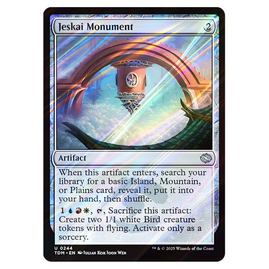 Jeskai Monument 0244 card from the Magic The Gathering set Tarkir: Dragonstorm