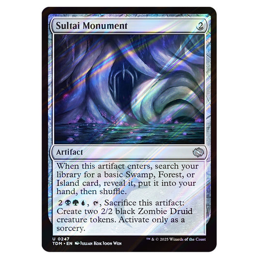 Sultai Monument 0247 card from the Magic The Gathering set Tarkir: Dragonstorm