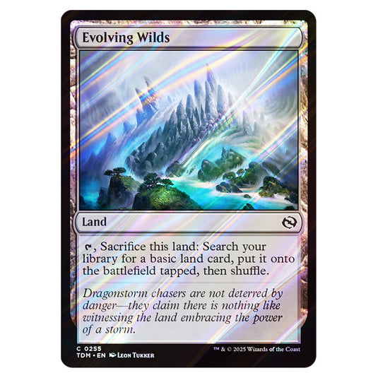 Evolving Wilds 0255 card from the Magic The Gathering set Tarkir: Dragonstorm