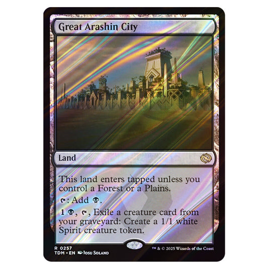 Great Arashin City 0257 card from the Magic The Gathering set Tarkir: Dragonstorm