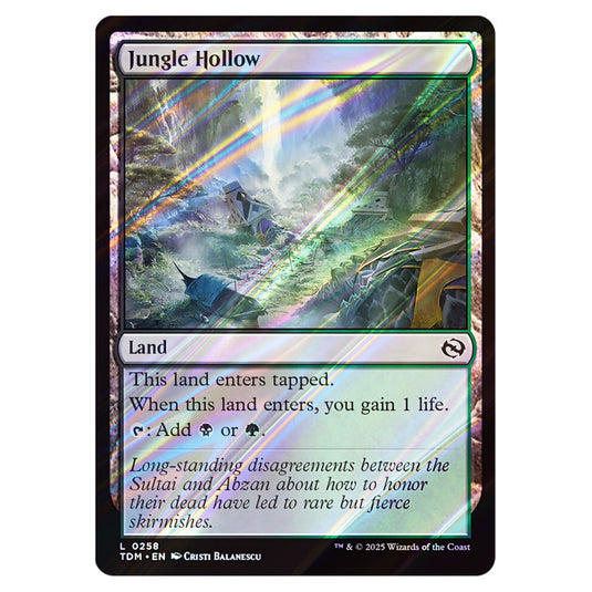 Jungle Hollow 0258 card from the Magic The Gathering set Tarkir: Dragonstorm