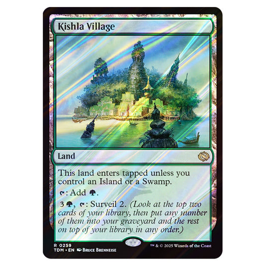 Kishla Village 0259 card from the Magic The Gathering set Tarkir: Dragonstorm