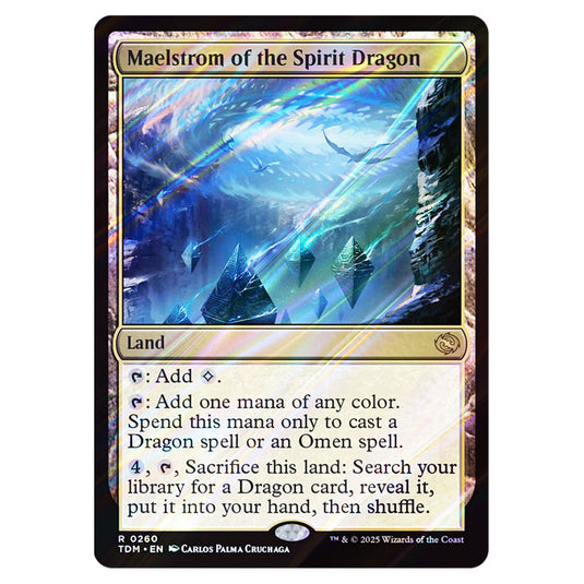 Maelstrom of the Spirit Dragon 0260 card from the Magic The Gathering set Tarkir: Dragonstorm