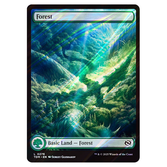 Forest 0276 card from the Magic The Gathering set Tarkir: Dragonstorm