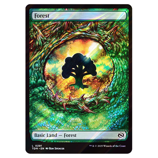 Forest 0291 card from the Magic The Gathering set Tarkir: Dragonstorm