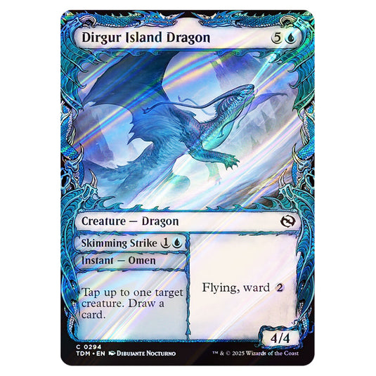 Dirgur Island Dragon // Skimming Strike 0294 card from the Magic The Gathering set Tarkir: Dragonstorm